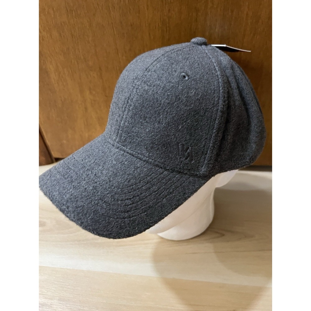 NWT VRST Mens Flannel Strap back Cap Charcoal Gray Heather Hat Soft Adjustable